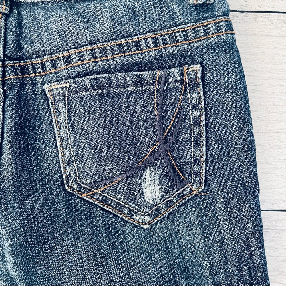 !It Jeans Girls Distressed Denim Shorts Size 5 - Picture 7 of 8